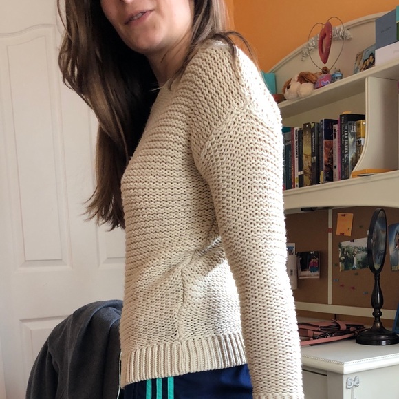 Beige knitted sweater - Picture 5 of 5